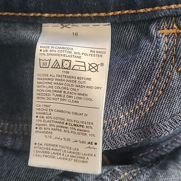 Old navy size 16 blue jeans denim girls adjustable waist ballerina style - Picture 7 of 16